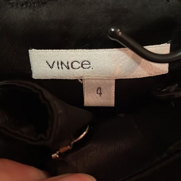 Vince Black Vicose Rayon Button Cuff Jogger Pants - Picture 2 of 8